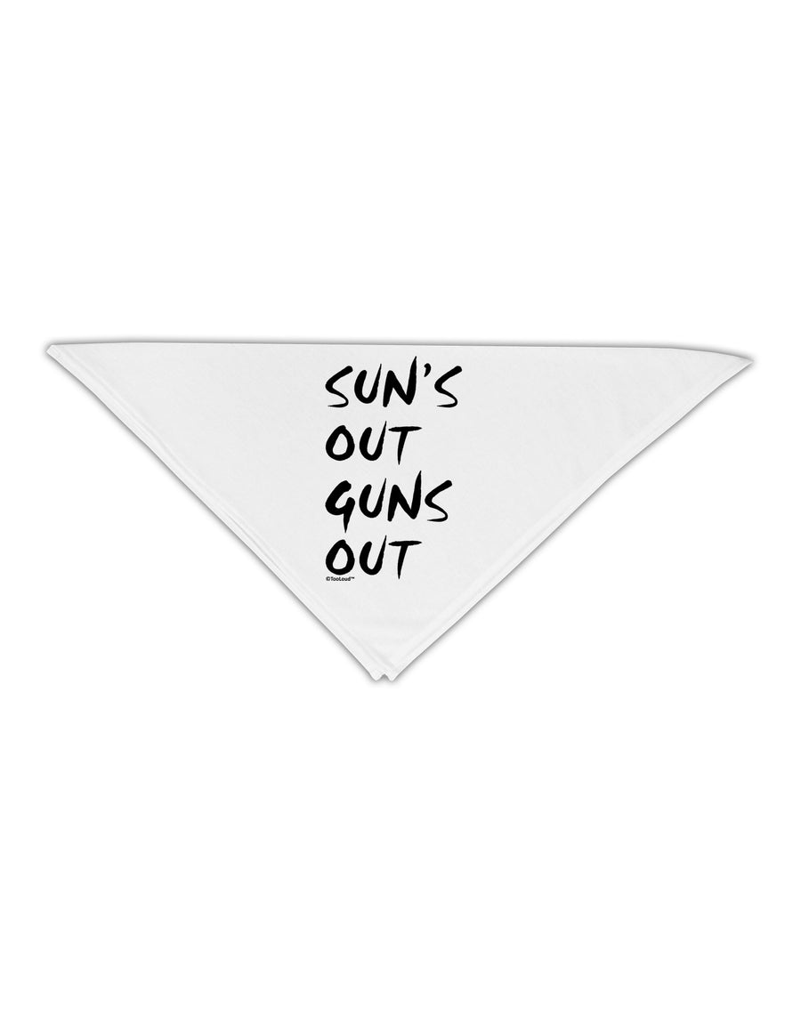 Suns Out Guns Out Adult 19&#x22; Square Bandana-Square Bandanas-TooLoud-White-One-Size-Adult-Davson Sales