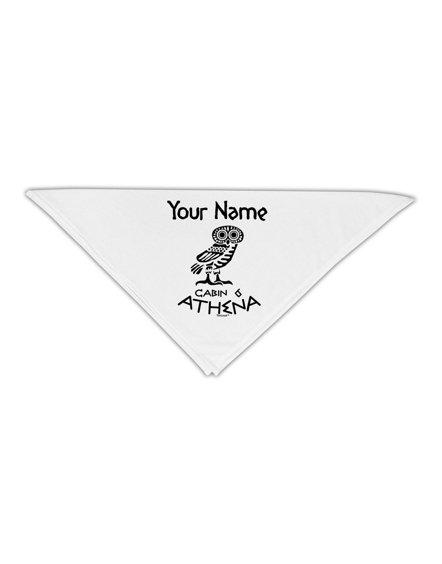 Personalized Cabin 6 Athena Adult 19" Square Bandana by-Square Bandanas-TooLoud-White-One-Size-Adult-Davson Sales