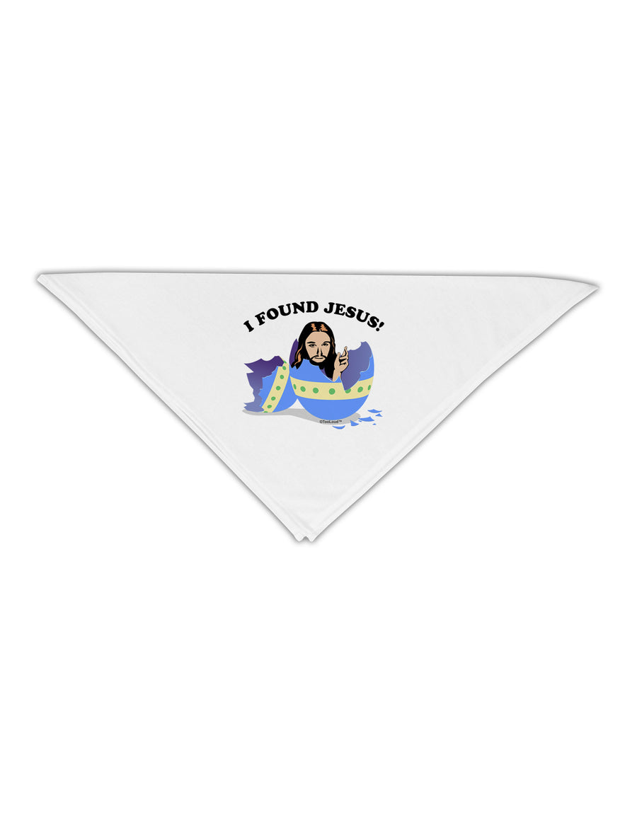 I Found Jesus - Easter Egg Adult 19&#x22; Square Bandana-Square Bandanas-TooLoud-White-One-Size-Adult-Davson Sales