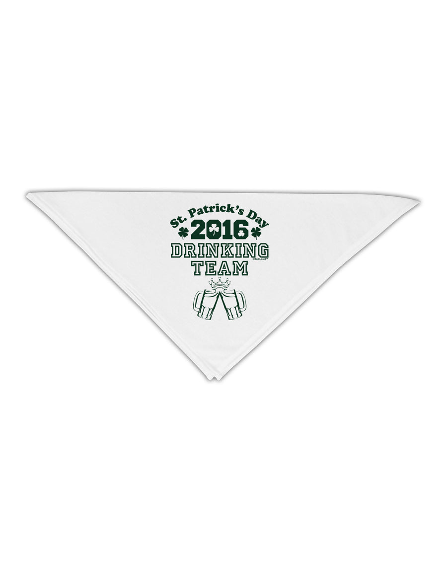 St Patricks Day Drinking Team Adult 19&#x22; Square Bandana-Square Bandanas-TooLoud-White-One-Size-Adult-Davson Sales