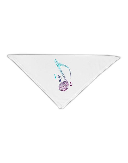Music Note Typography Adult 19&#x22; Square Bandana-Square Bandanas-TooLoud-White-One-Size-Adult-Davson Sales