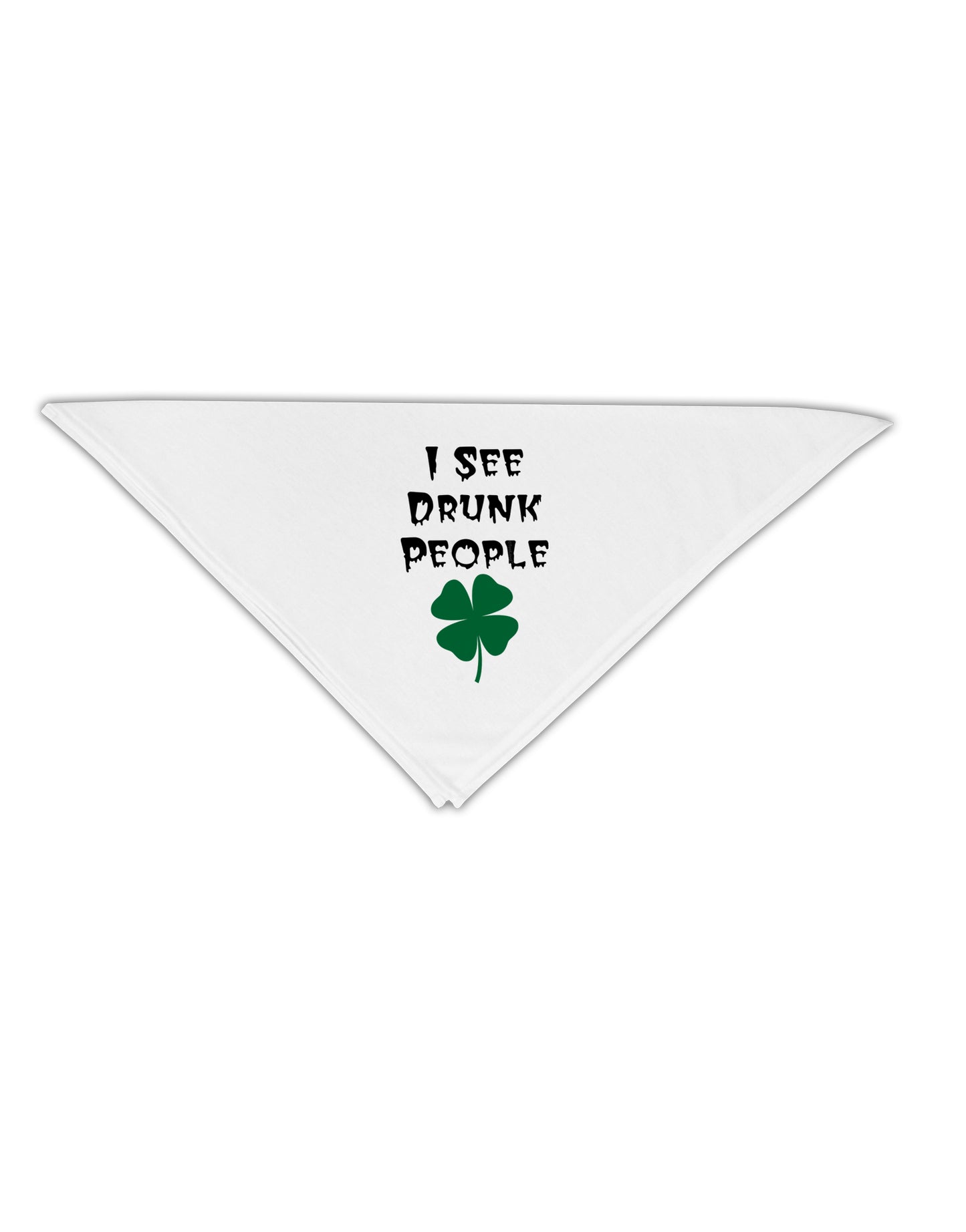 I See Drunk People Funny Adult 19&#x22; Square Bandana by TooLoud-Square Bandanas-TooLoud-White-One-Size-Adult-Davson Sales
