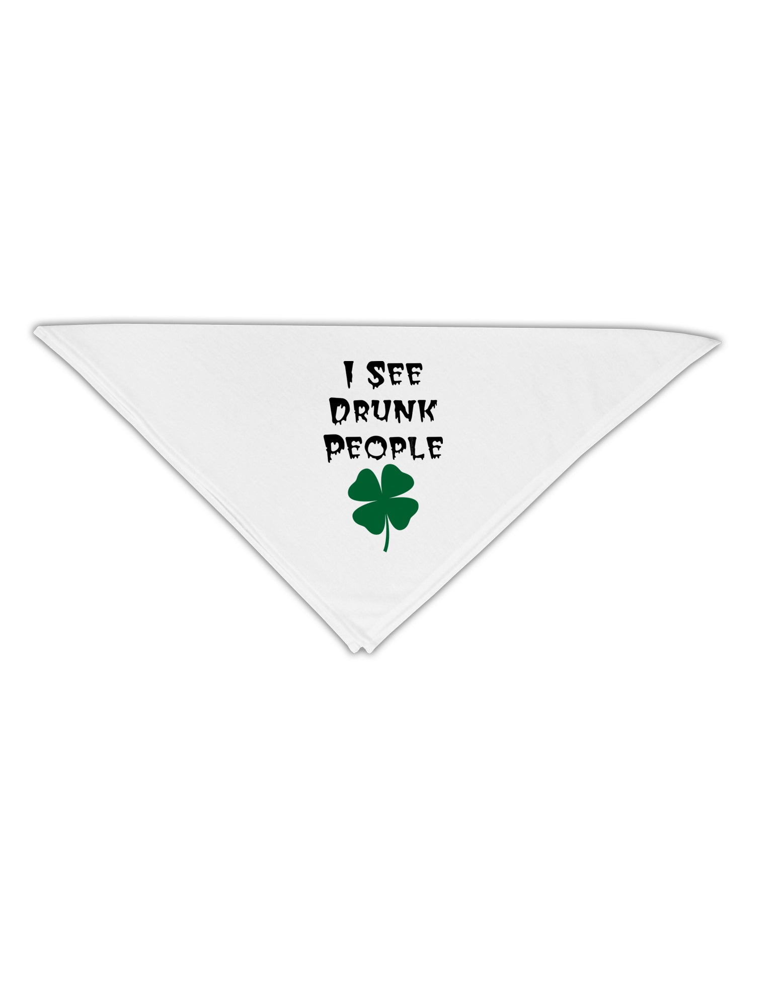 I See Drunk People Funny Adult 19&#x22; Square Bandana by TooLoud-Square Bandanas-TooLoud-White-One-Size-Adult-Davson Sales