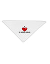 I Heart My Awesome Husband Adult 19&#x22; Square Bandana by TooLoud-Square Bandanas-TooLoud-White-One-Size-Adult-Davson Sales