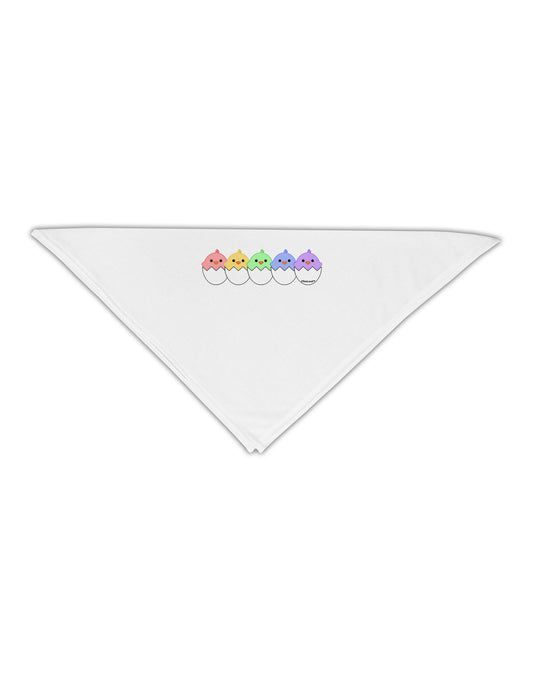 Cute Hatching Chicks Group #2 Adult 19&#x22; Square Bandana by TooLoud-Square Bandanas-TooLoud-White-One-Size-Adult-Davson Sales