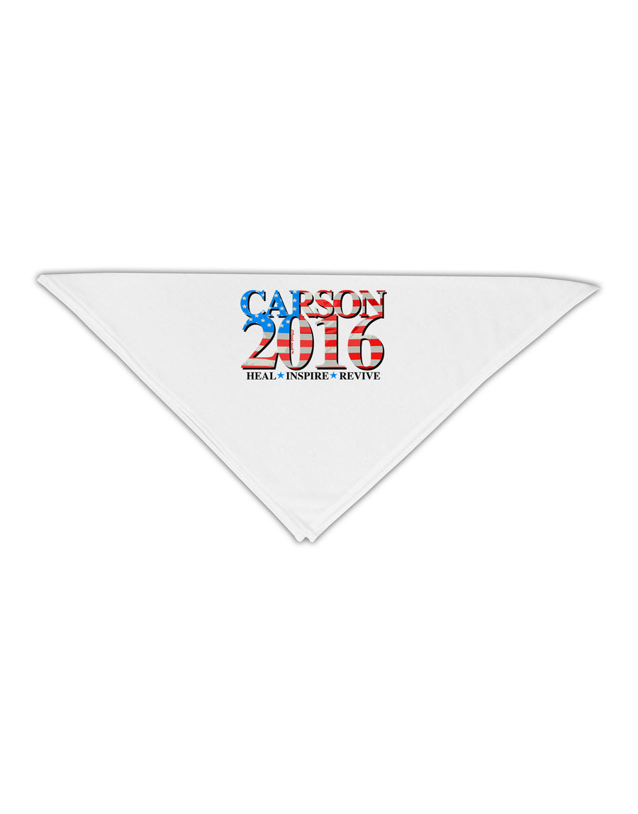 Carson Flag Slogan Adult 19&#x22; Square Bandana-Square Bandanas-TooLoud-White-One-Size-Adult-Davson Sales