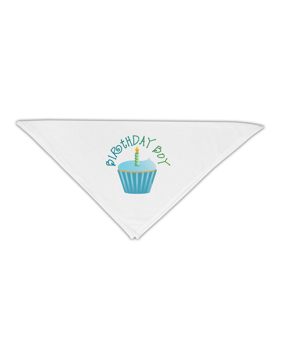 Birthday Boy - Candle Cupcake Adult 19&#x22; Square Bandana by TooLoud-Square Bandanas-TooLoud-White-One-Size-Adult-Davson Sales