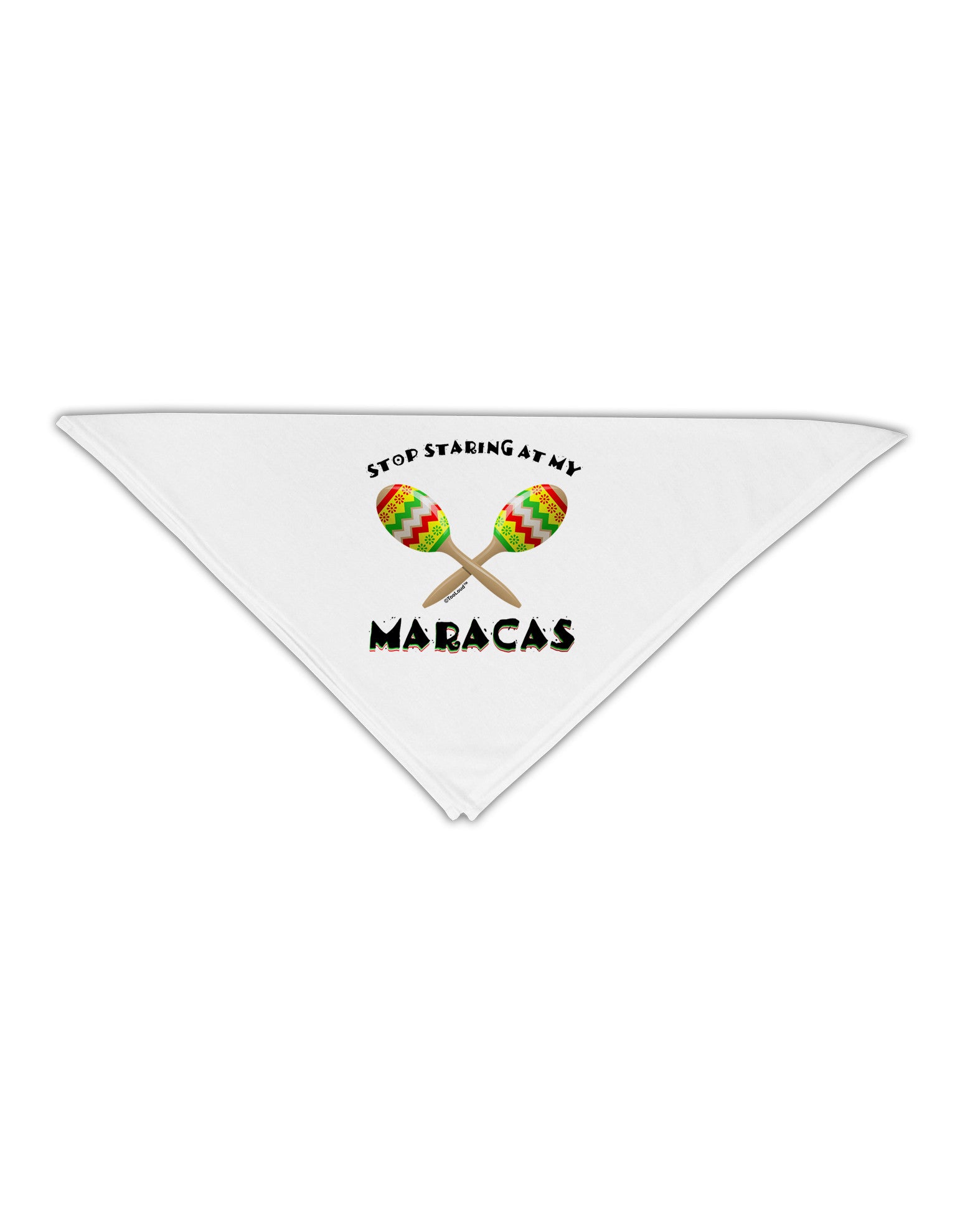 Stop Staring At My Maracas Adult 19" Square Bandana-Square Bandanas-TooLoud-White-One-Size-Adult-Davson Sales