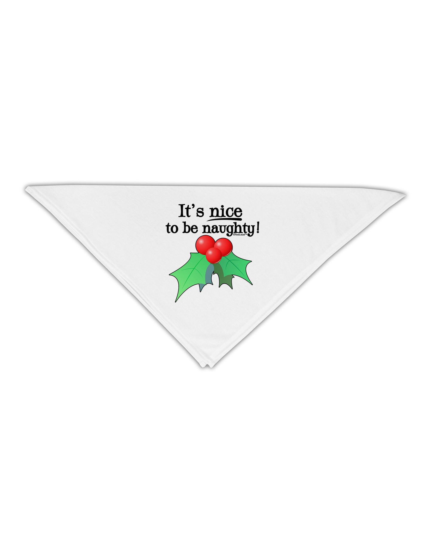 Nice to be Naughty Adult 19" Square Bandana-Square Bandanas-TooLoud-White-One-Size-Adult-Davson Sales