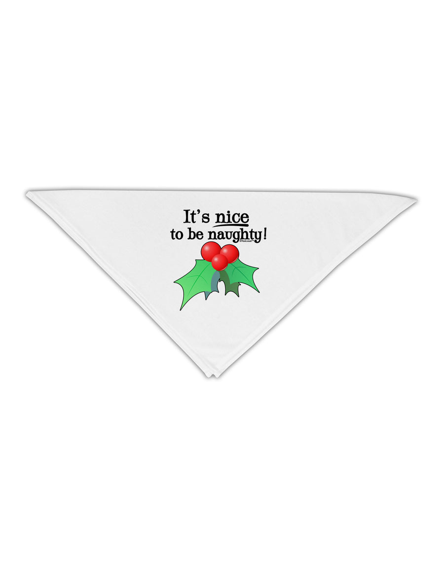 Nice to be Naughty Adult 19&#x22; Square Bandana-Square Bandanas-TooLoud-White-One-Size-Adult-Davson Sales