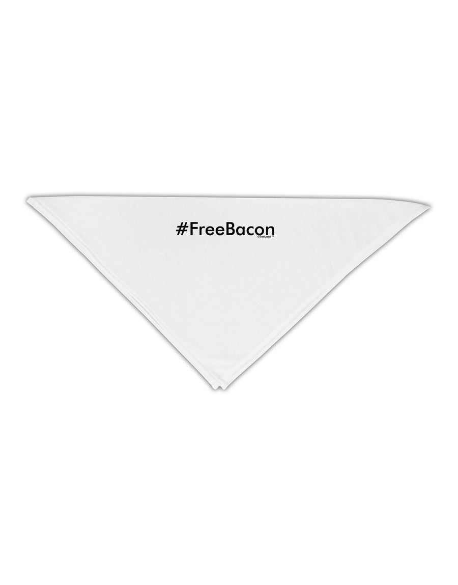 Hashtag Free Bacon Adult 19&#x22; Square Bandana-Square Bandanas-TooLoud-White-One-Size-Adult-Davson Sales