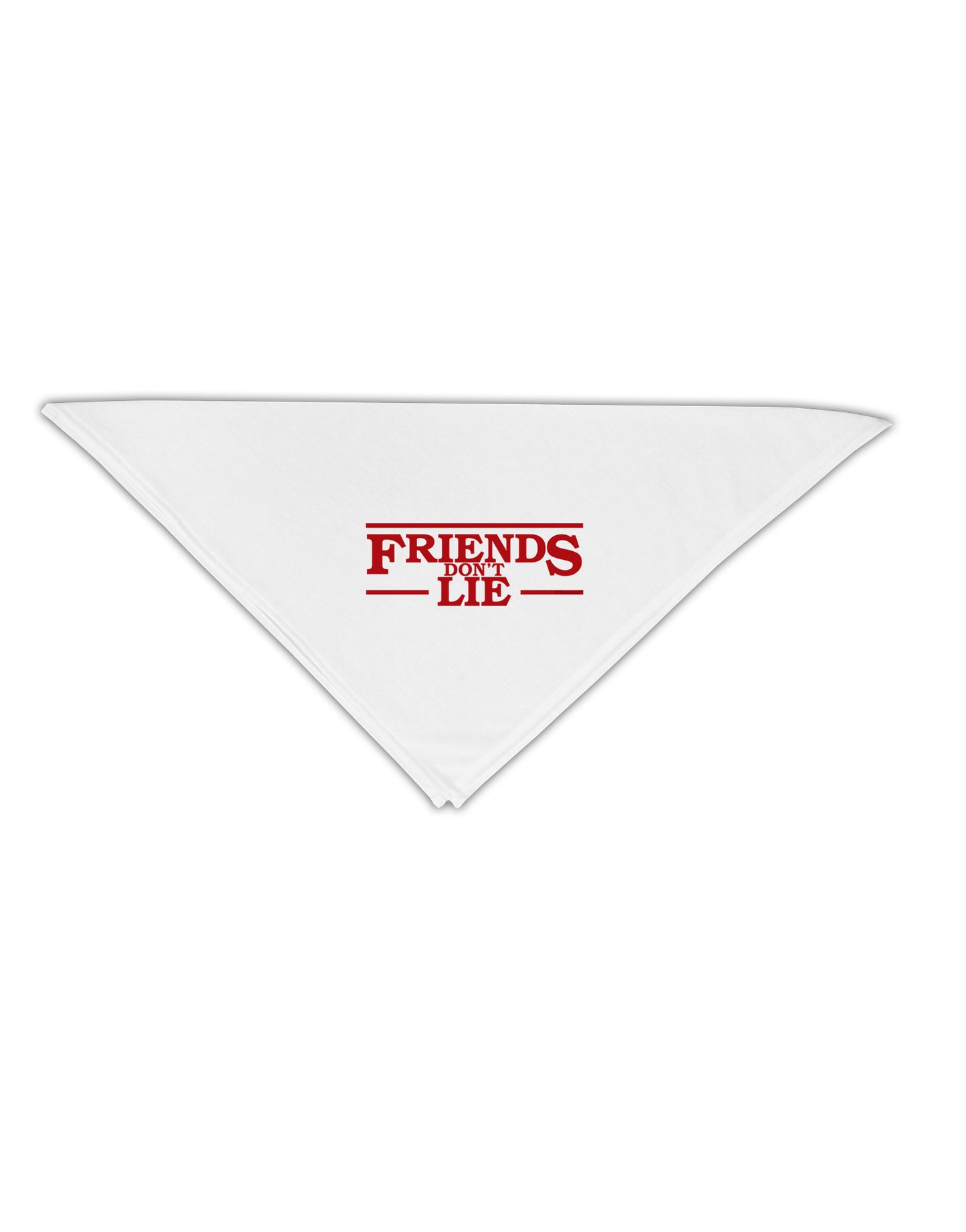 Friends Don't Lie Adult 19&#x22; Square Bandana by TooLoud-Square Bandanas-TooLoud-White-One-Size-Adult-Davson Sales