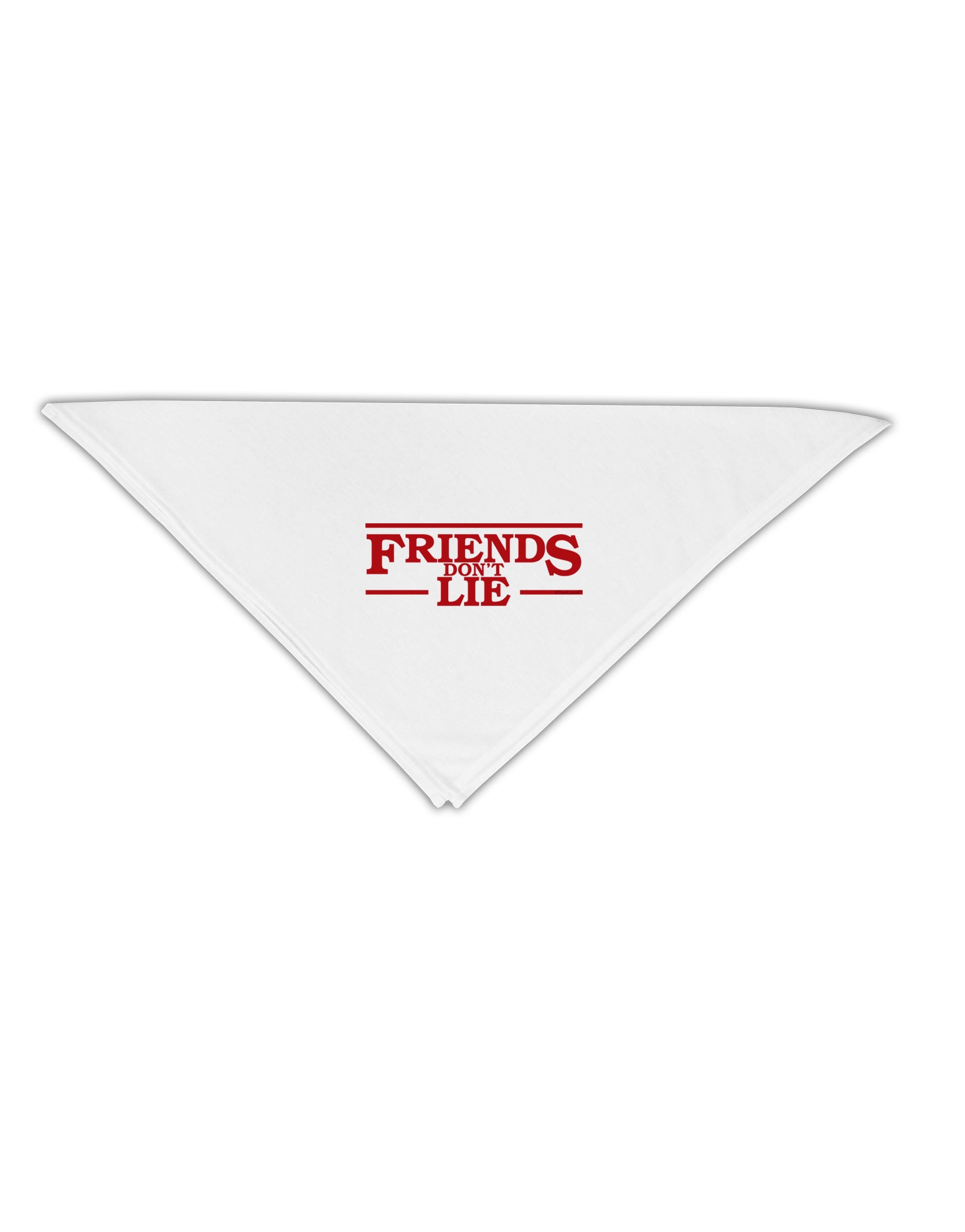 Friends Don't Lie Adult 19&#x22; Square Bandana by TooLoud-Square Bandanas-TooLoud-White-One-Size-Adult-Davson Sales