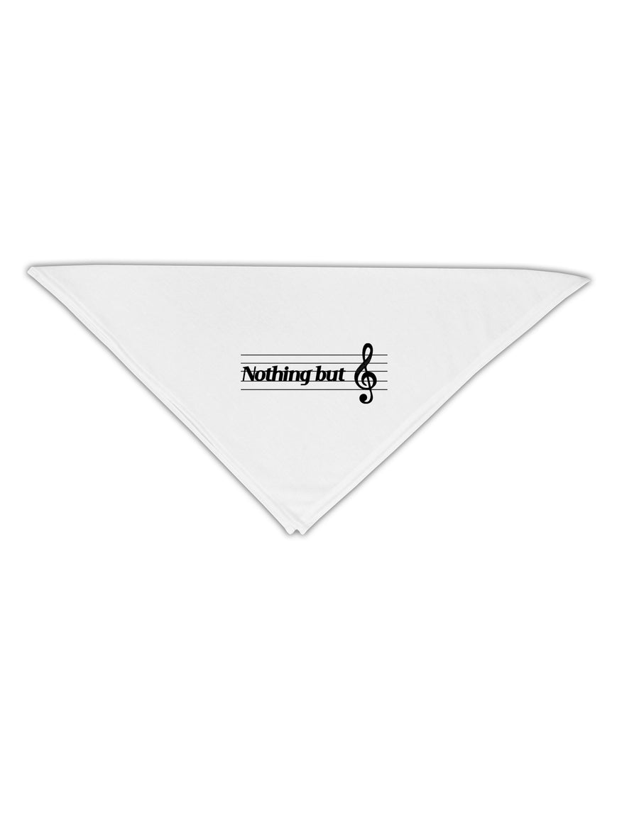 Nothing But Treble Music Pun Adult 19&#x22; Square Bandana by TooLoud-Square Bandanas-TooLoud-White-One-Size-Adult-Davson Sales