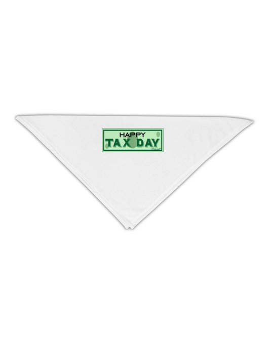 Happy Tax Day Adult 19&#x22; Square Bandana-Square Bandanas-TooLoud-White-One-Size-Adult-Davson Sales