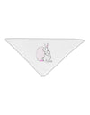 Easter Bunny and Egg Design Adult 19&#x22; Square Bandana by TooLoud-Square Bandanas-TooLoud-White-One-Size-Adult-Davson Sales