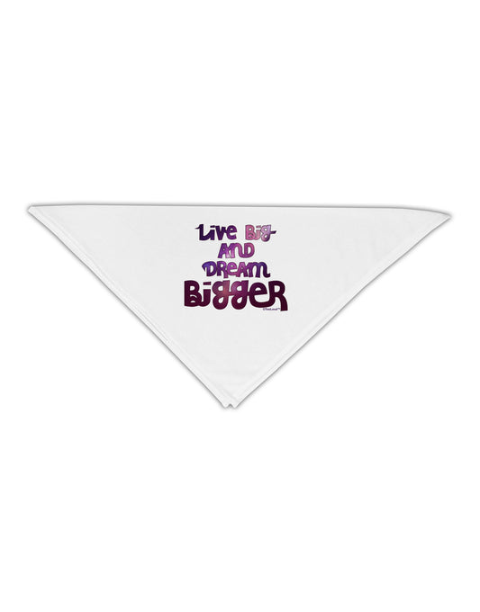 Live Big & Dream Bigger Adult 19&#x22; Square Bandana-Square Bandanas-TooLoud-White-One-Size-Adult-Davson Sales