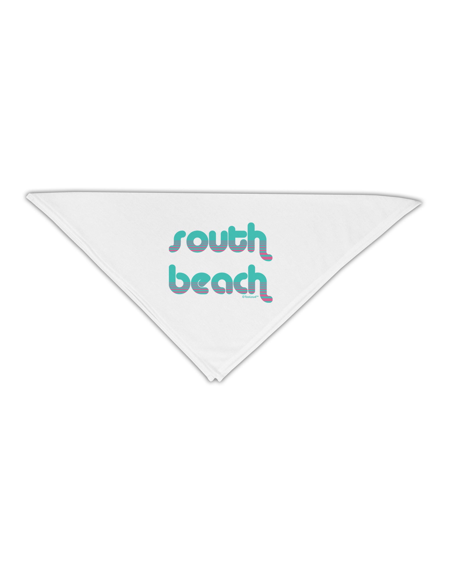 South Beach Color Scheme Design Adult 19" Square Bandana by TooLoud-Square Bandanas-TooLoud-White-One-Size-Adult-Davson Sales