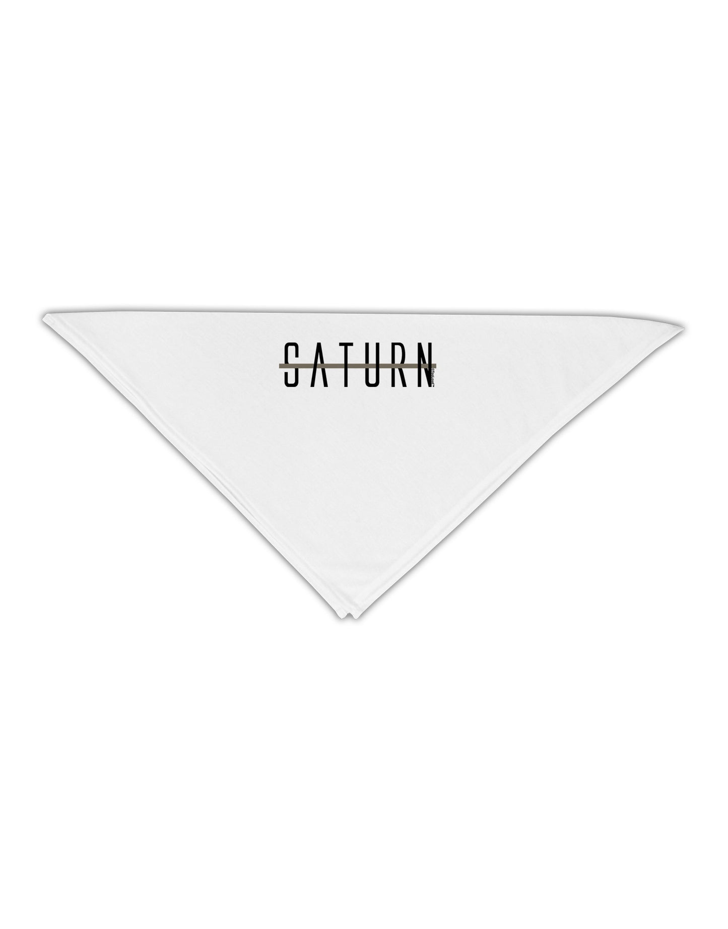 Planet Saturn Text Only Adult 19" Square Bandana-Square Bandanas-TooLoud-White-One-Size-Adult-Davson Sales