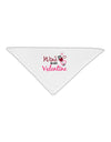 Wine Is My Valentine Adult 19&#x22; Square Bandana-Square Bandanas-TooLoud-White-One-Size-Adult-Davson Sales