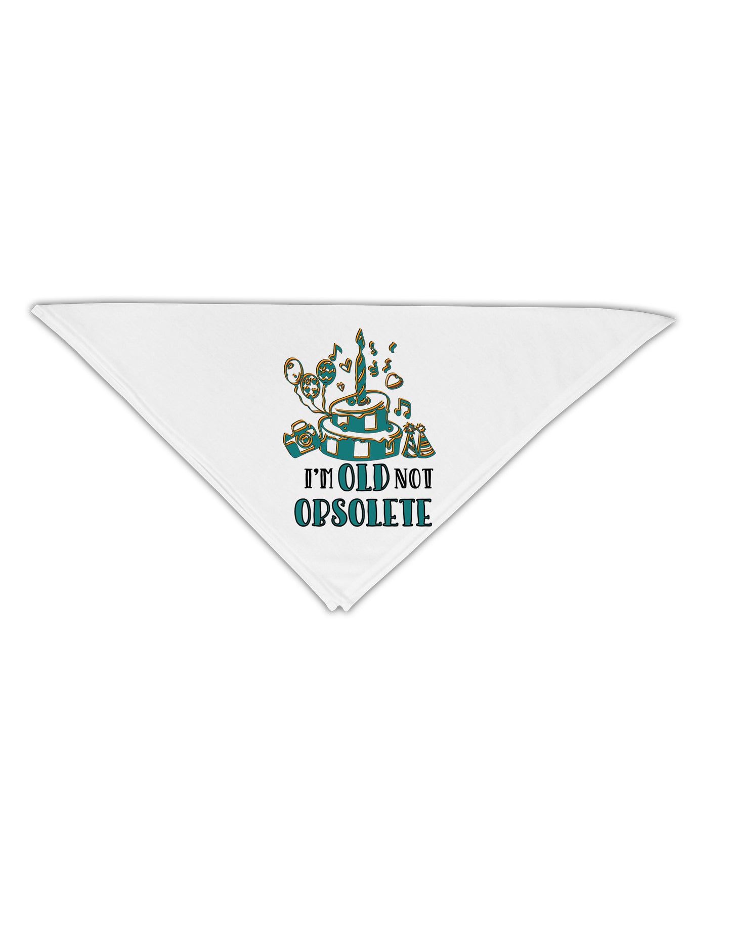 Im Old Not Obsolete Adult 19 Inch Square Bandana-Bandanas-TooLoud-White-One-Size-Adult-Davson Sales