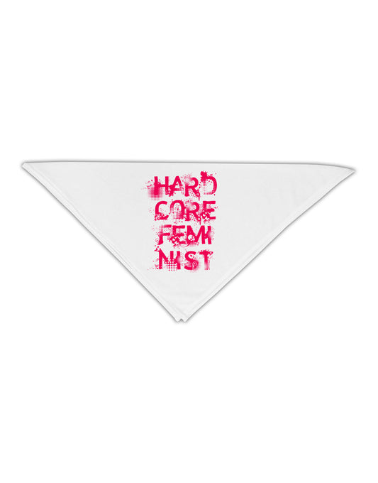 Hardcore Feminist - Pink Adult 19&#x22; Square Bandana-Square Bandanas-TooLoud-White-One-Size-Adult-Davson Sales