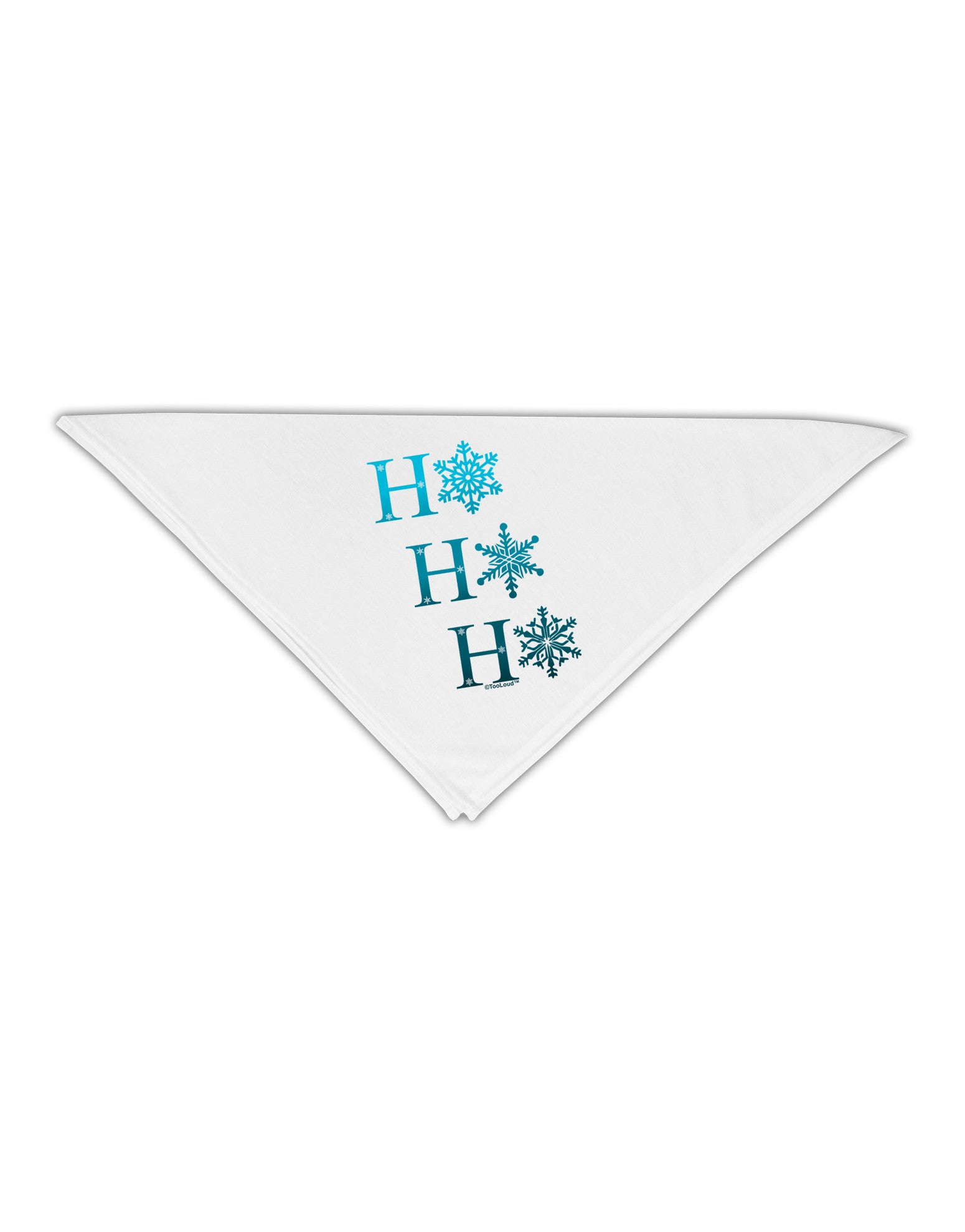 Ho Ho Ho Snowflakes Adult 19&#x22; Square Bandana-Square Bandanas-TooLoud-White-One-Size-Adult-Davson Sales