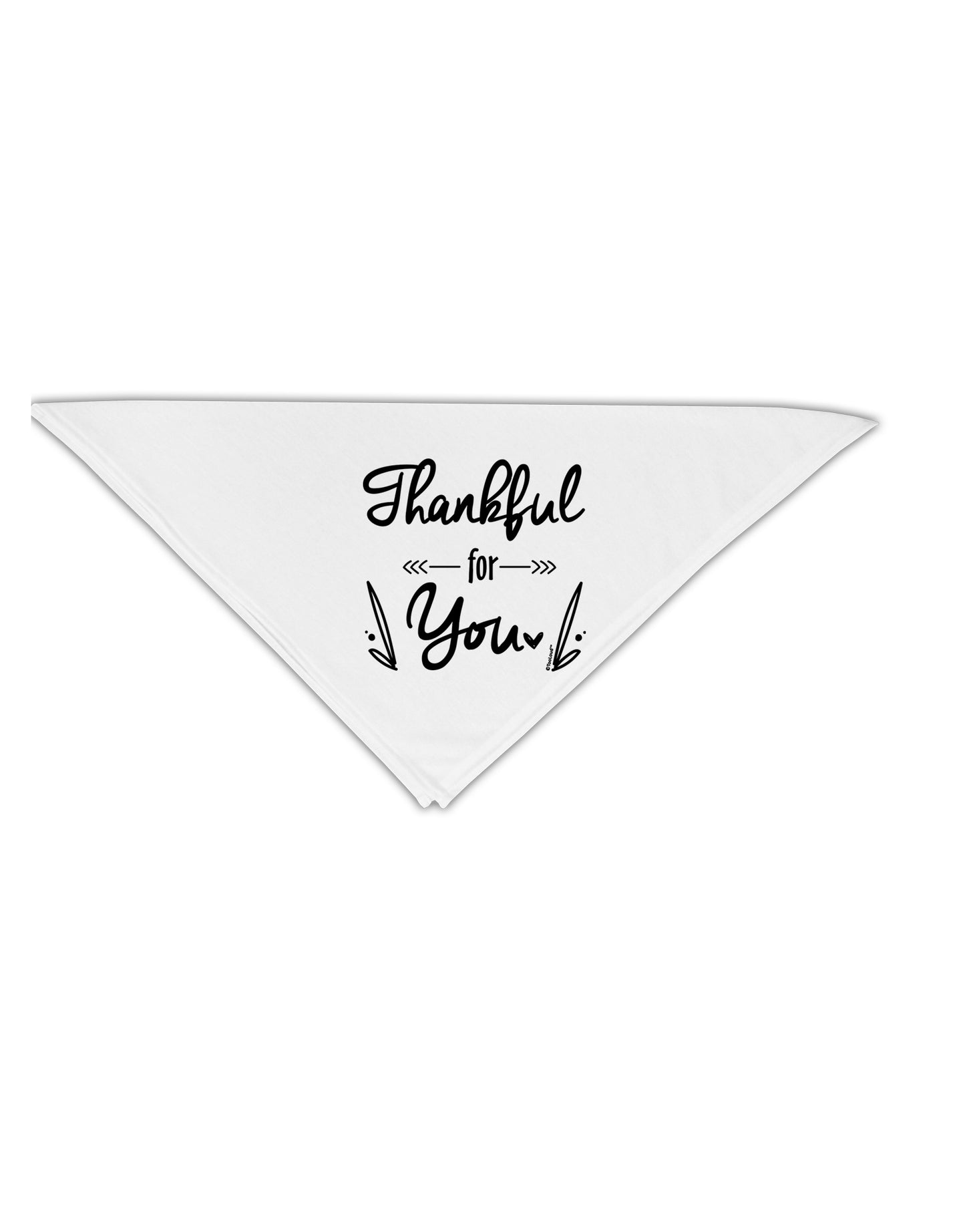 Thankful for you Adult 19 Inch Square Bandana-Bandanas-TooLoud-White-One-Size-Adult-Davson Sales