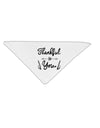 Thankful for you Adult 19 Inch Square Bandana-Bandanas-TooLoud-White-One-Size-Adult-Davson Sales