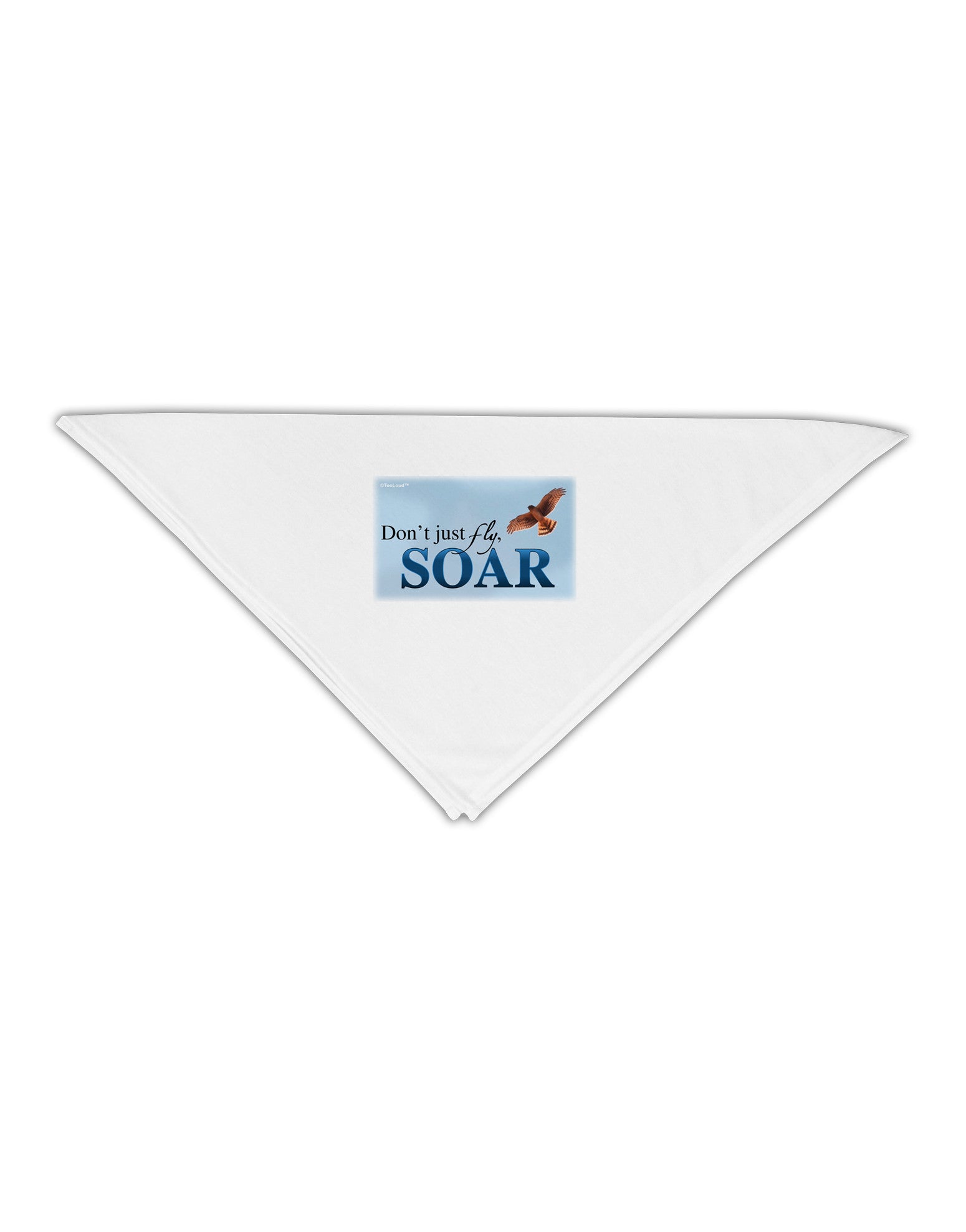 Don't Just Fly SOAR Adult 19&#x22; Square Bandana-Square Bandanas-TooLoud-White-One-Size-Adult-Davson Sales