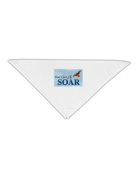 Don't Just Fly SOAR Adult 19&#x22; Square Bandana-Square Bandanas-TooLoud-White-One-Size-Adult-Davson Sales