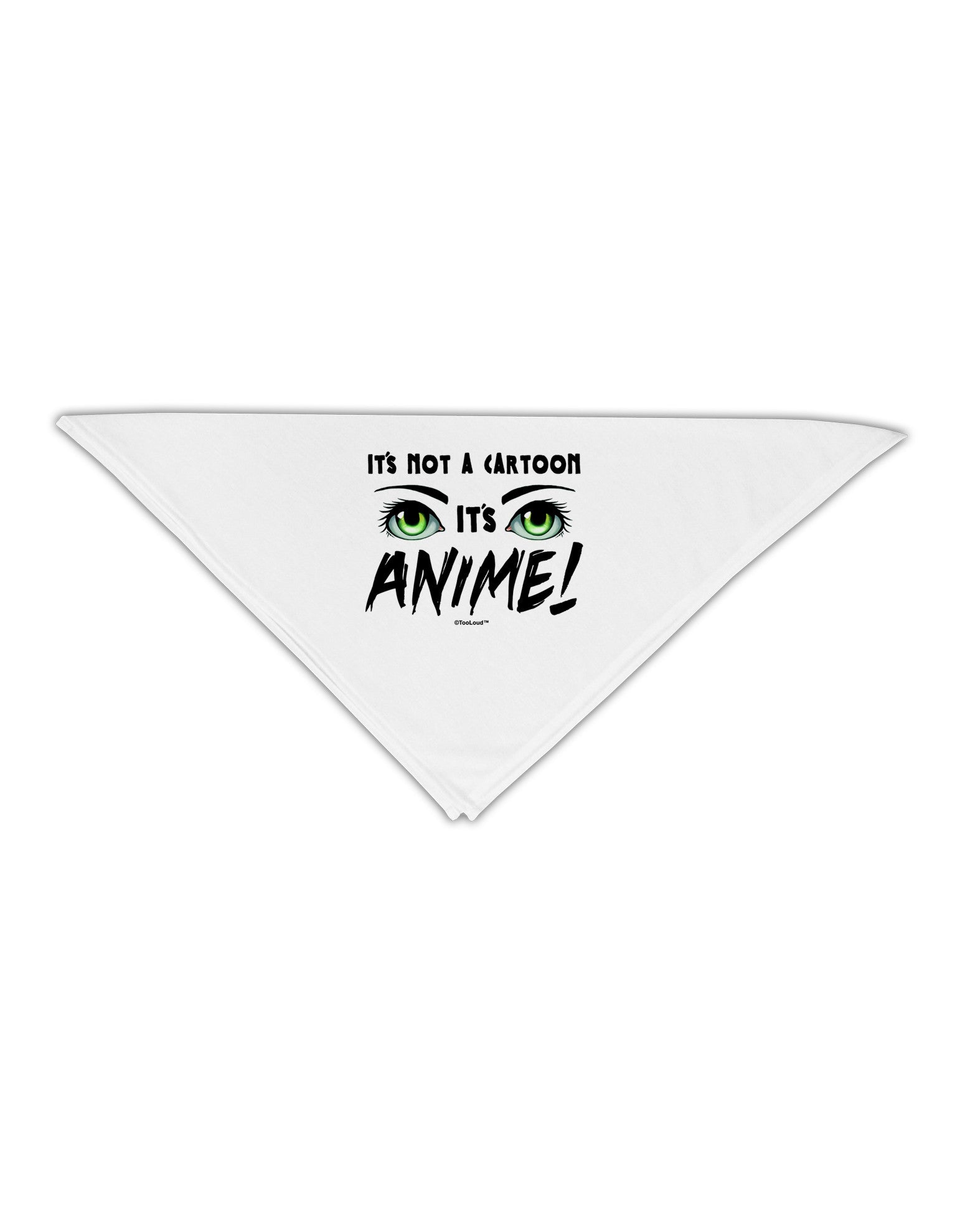 Not A Cartoon Eyes Green Adult 19" Square Bandana-Square Bandanas-TooLoud-White-One-Size-Adult-Davson Sales