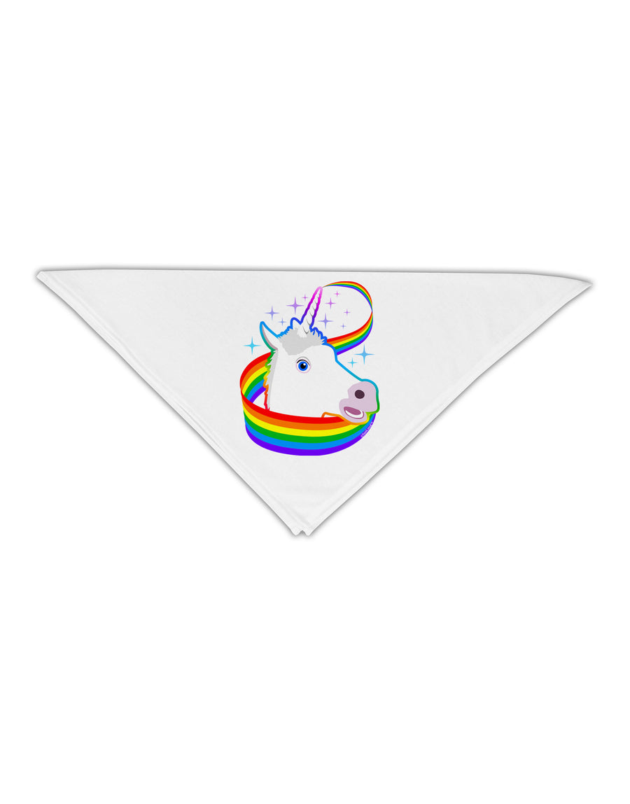 Magical Horn Rainbow Unicorn Adult 19&#x22; Square Bandana-Square Bandanas-TooLoud-White-One-Size-Adult-Davson Sales