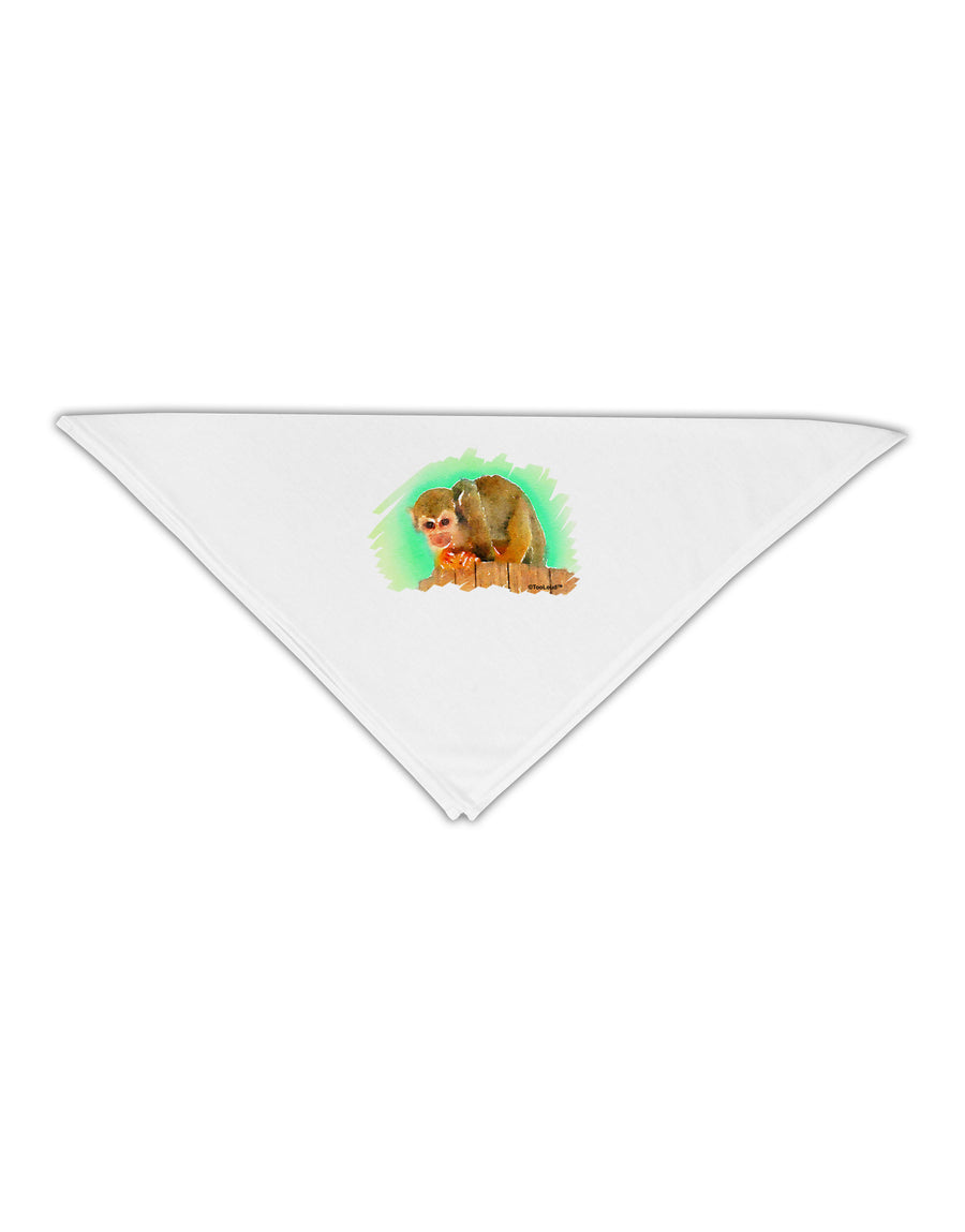 Squirrel Monkey Watercolor Adult 19&#x22; Square Bandana-Square Bandanas-TooLoud-White-One-Size-Adult-Davson Sales