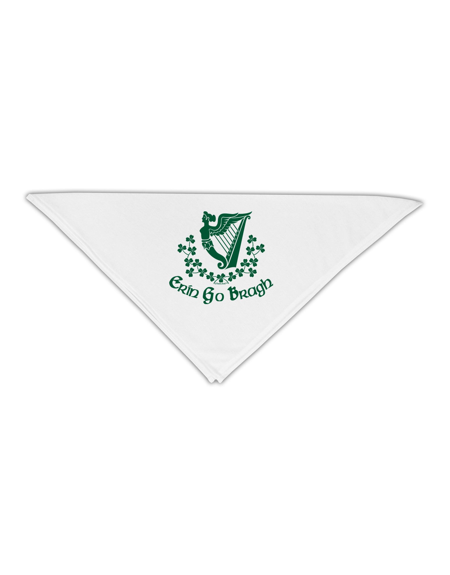 Erin Go Bragh Ireland Forever Adult 19&#x22; Square Bandana-Square Bandanas-TooLoud-White-One-Size-Adult-Davson Sales