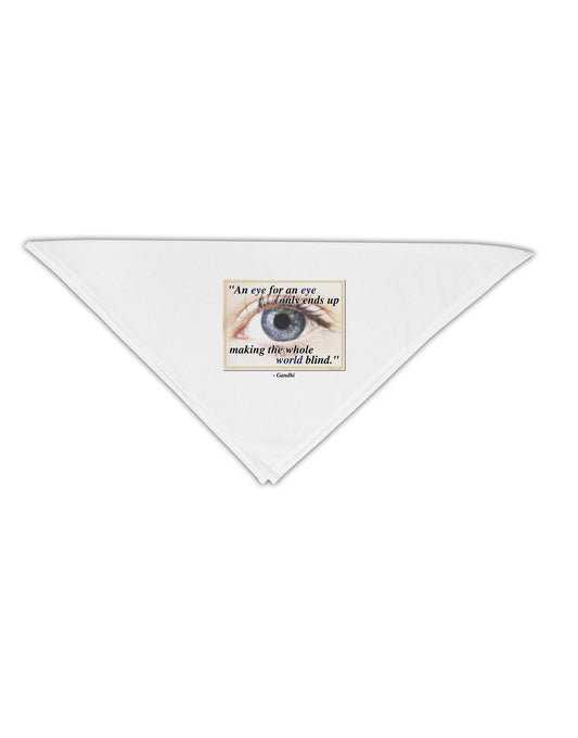 Eye For An Eye Gandhi Adult 19&#x22; Square Bandana by TooLoud-Square Bandanas-TooLoud-White-One-Size-Adult-Davson Sales