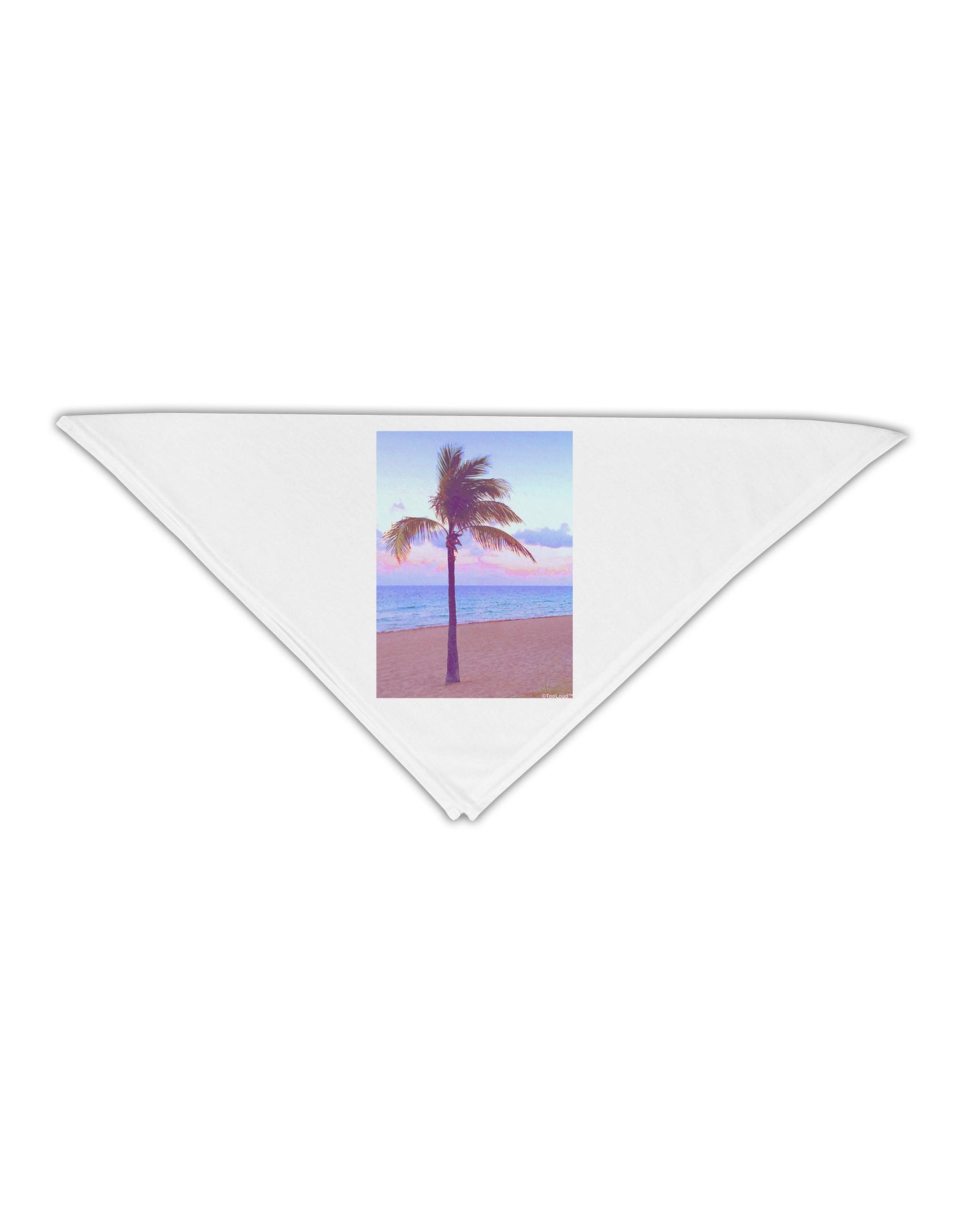 Palm Tree Beach Filter Adult 19" Square Bandana-Square Bandanas-TooLoud-White-One-Size-Adult-Davson Sales