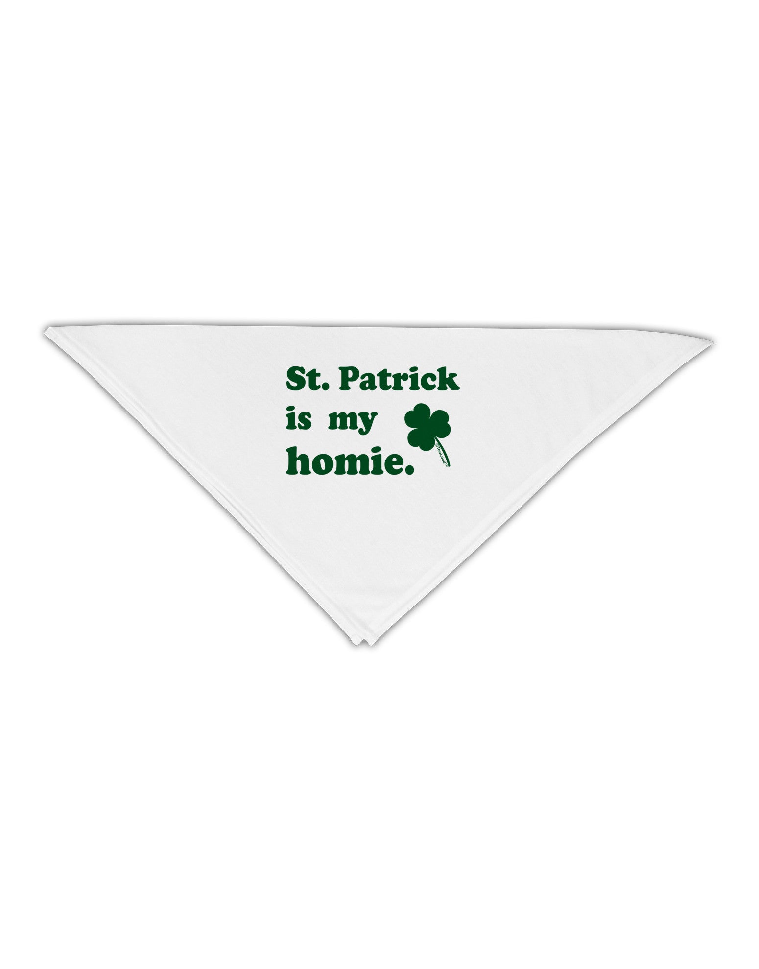 St Patrick is my Homie Adult 19" Square Bandana-Square Bandanas-TooLoud-White-One-Size-Adult-Davson Sales