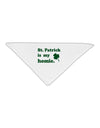 St Patrick is my Homie Adult 19&#x22; Square Bandana-Square Bandanas-TooLoud-White-One-Size-Adult-Davson Sales