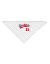 Sanders Jersey 16 Adult 19" Square Bandana-Square Bandanas-TooLoud-White-One-Size-Adult-Davson Sales