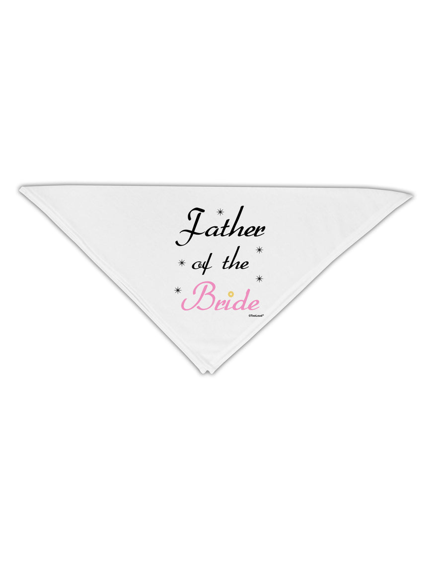 Father of the Bride wedding Adult 19&#x22; Square Bandana by TooLoud-Square Bandanas-TooLoud-White-One-Size-Adult-Davson Sales