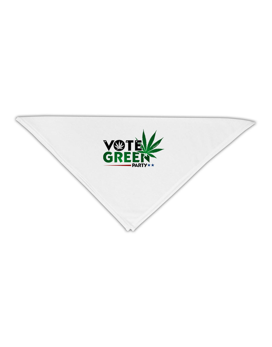 Vote Green Party - Marijuana Adult 19&#x22; Square Bandana-Square Bandanas-TooLoud-White-One-Size-Adult-Davson Sales