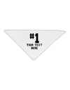 Personalized Number 1 Adult 19&#x22; Square Bandana by TooLoud-Square Bandanas-TooLoud-White-One-Size-Adult-Davson Sales