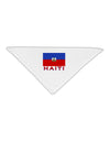 Haiti Flag Adult 19&#x22; Square Bandana-Square Bandanas-TooLoud-White-One-Size-Adult-Davson Sales