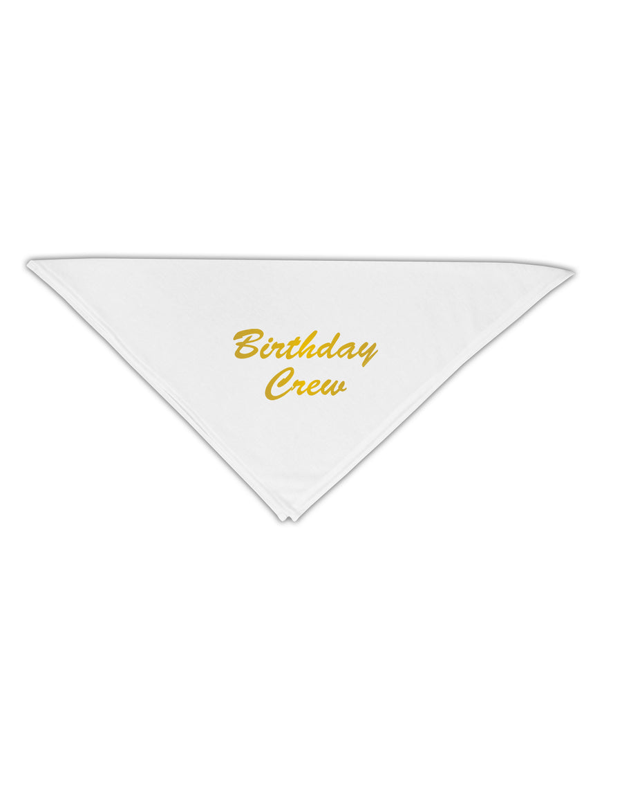 Birthday Crew Text Adult 19&#x22; Square Bandana by TooLoud-Square Bandanas-TooLoud-White-One-Size-Adult-Davson Sales