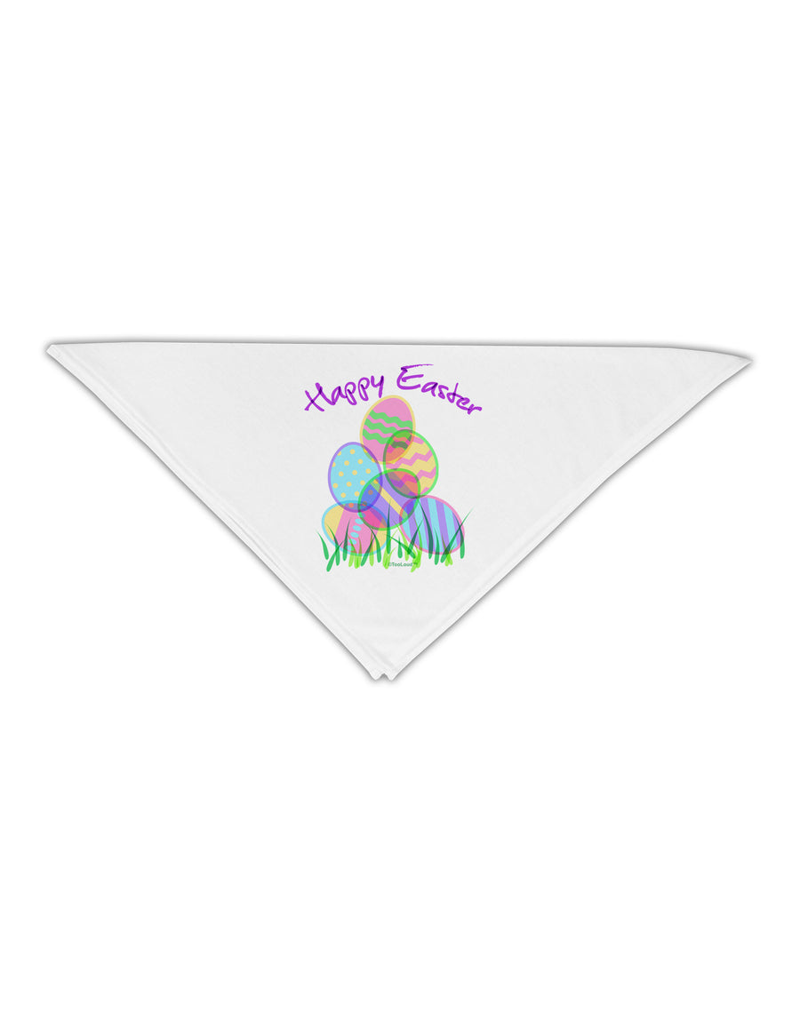 Happy Easter Gel Look Print Adult 19&#x22; Square Bandana-Square Bandanas-TooLoud-White-One-Size-Adult-Davson Sales