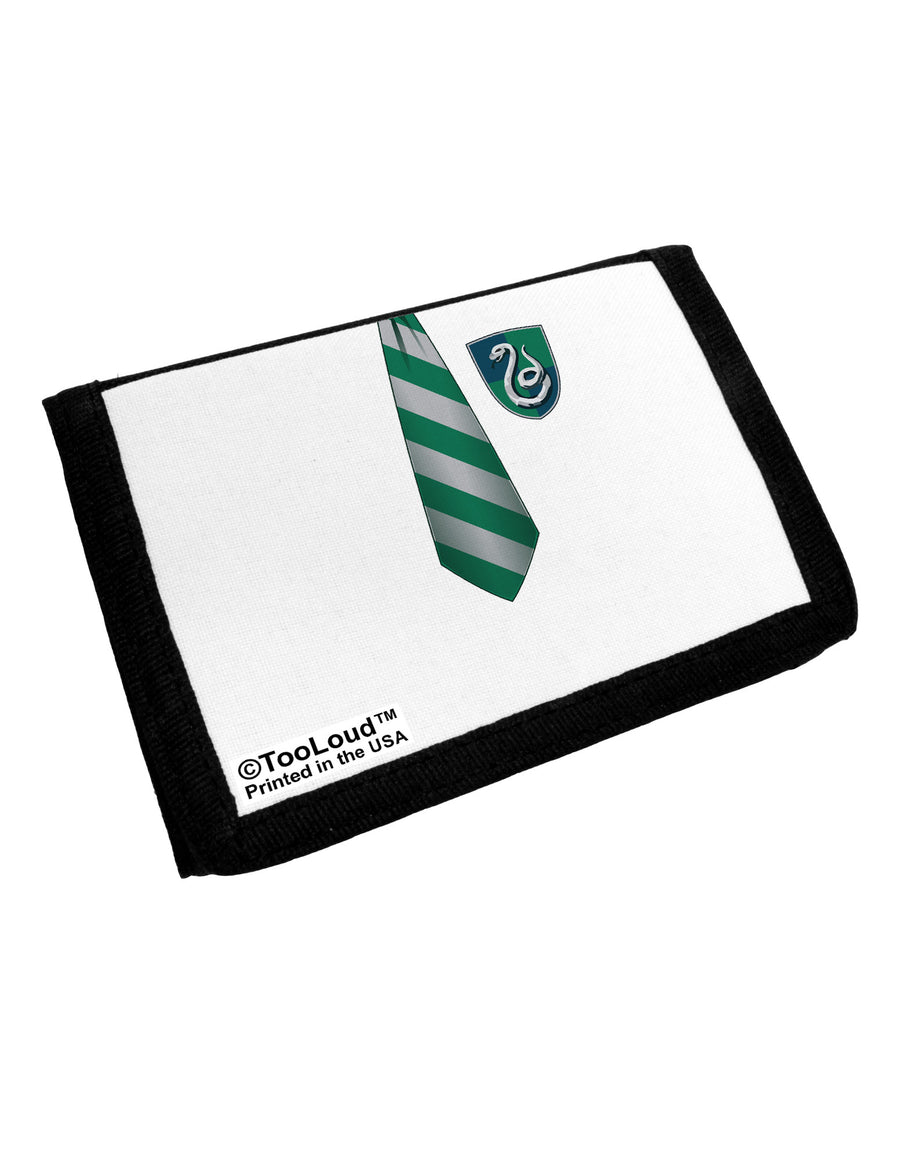 TooLoud Wizard Uniform Green and Silver Trifold Wallet All Over Print-Wallet-TooLoud-White-One Size-Davson Sales