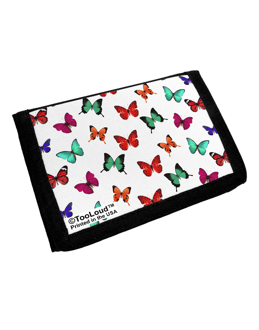 Pretty Butterflies AOP Trifold Wallet All Over Print-Wallet-TooLoud-White-One Size-Davson Sales