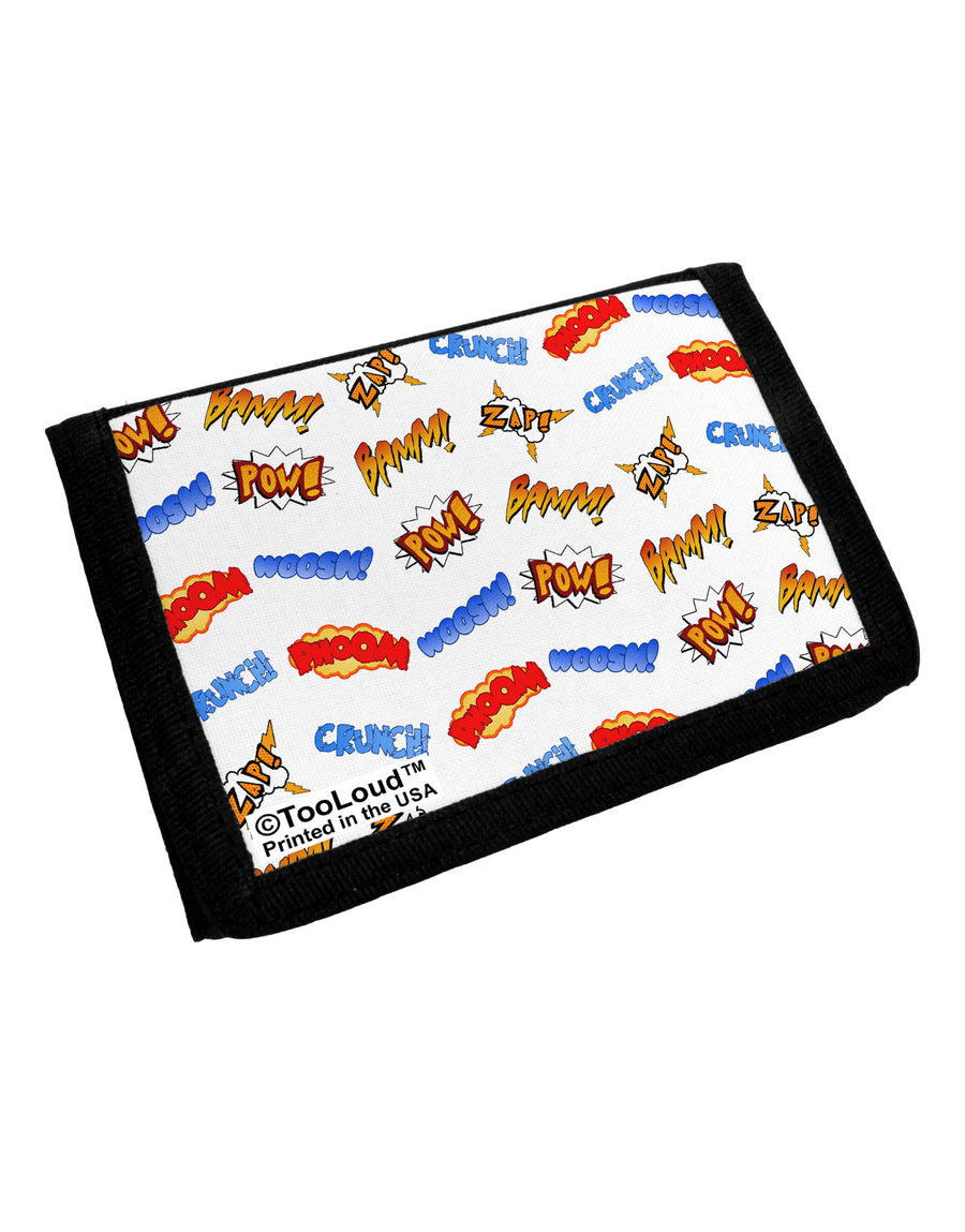 Onomatopoeia All Over Print Trifold Wallet All Over Print-Wallet-TooLoud-White-One Size-Davson Sales
