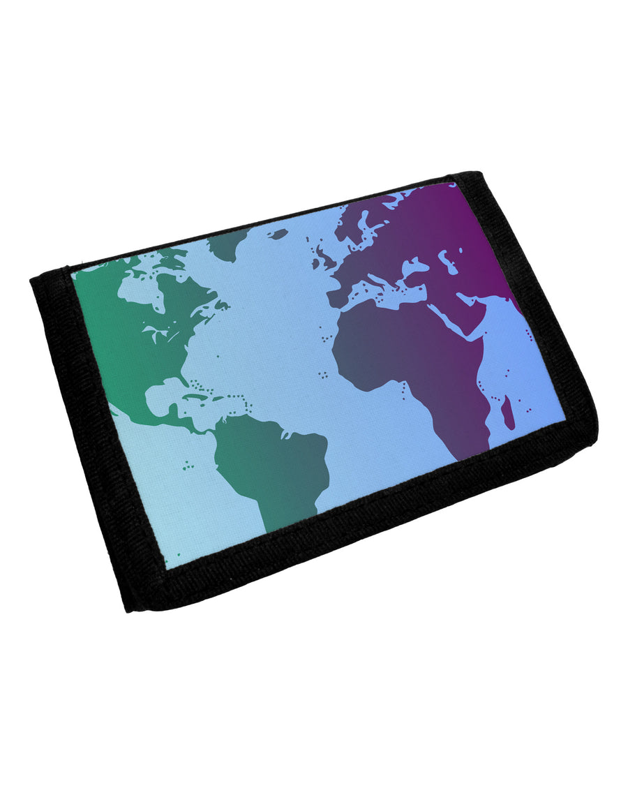 Cool World Map Design Trifold Wallet All Over Print-Wallet-TooLoud-White-One Size-Davson Sales